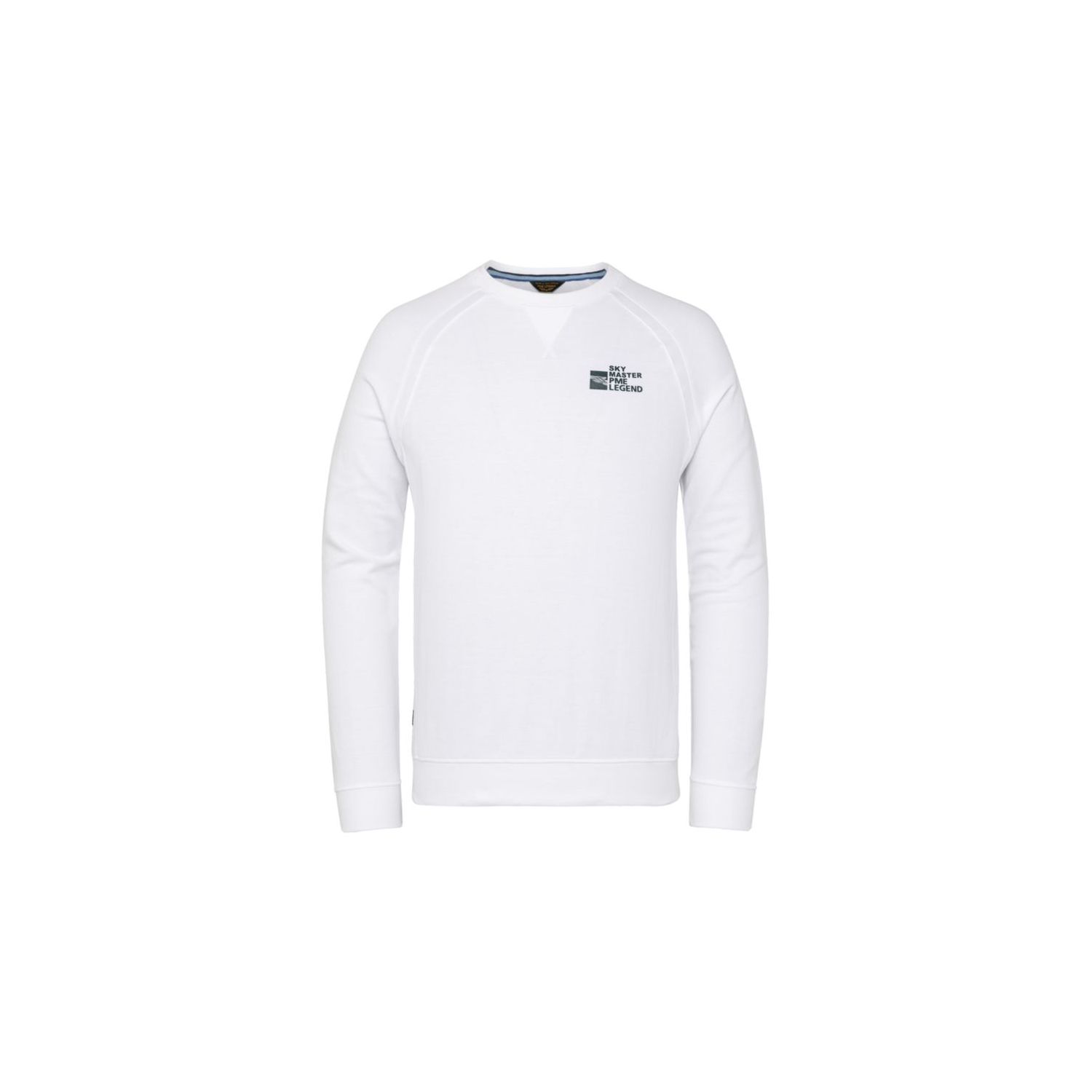 PME Legend l.sl r-neck interlock jersey b. white