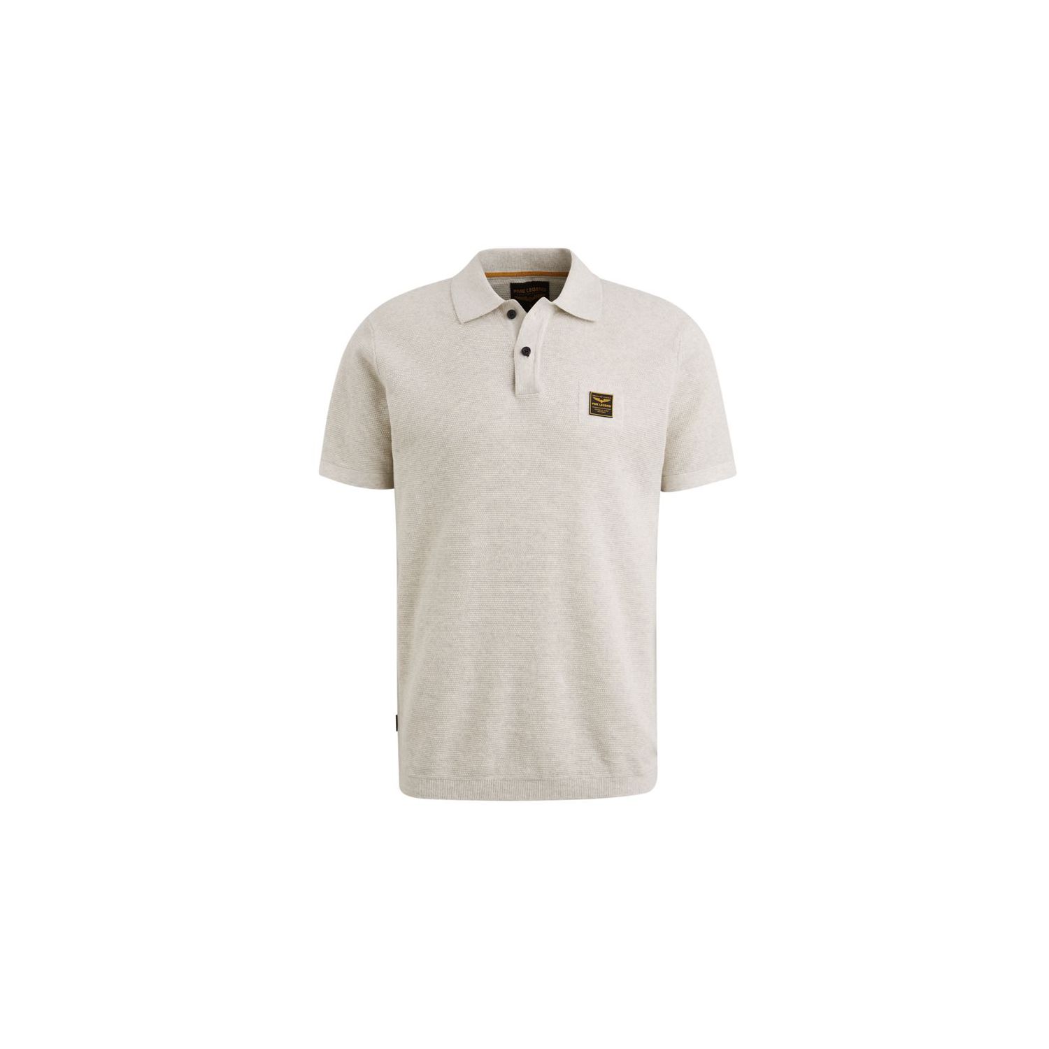 Pme legend short sleeve polo cotton bone white mel