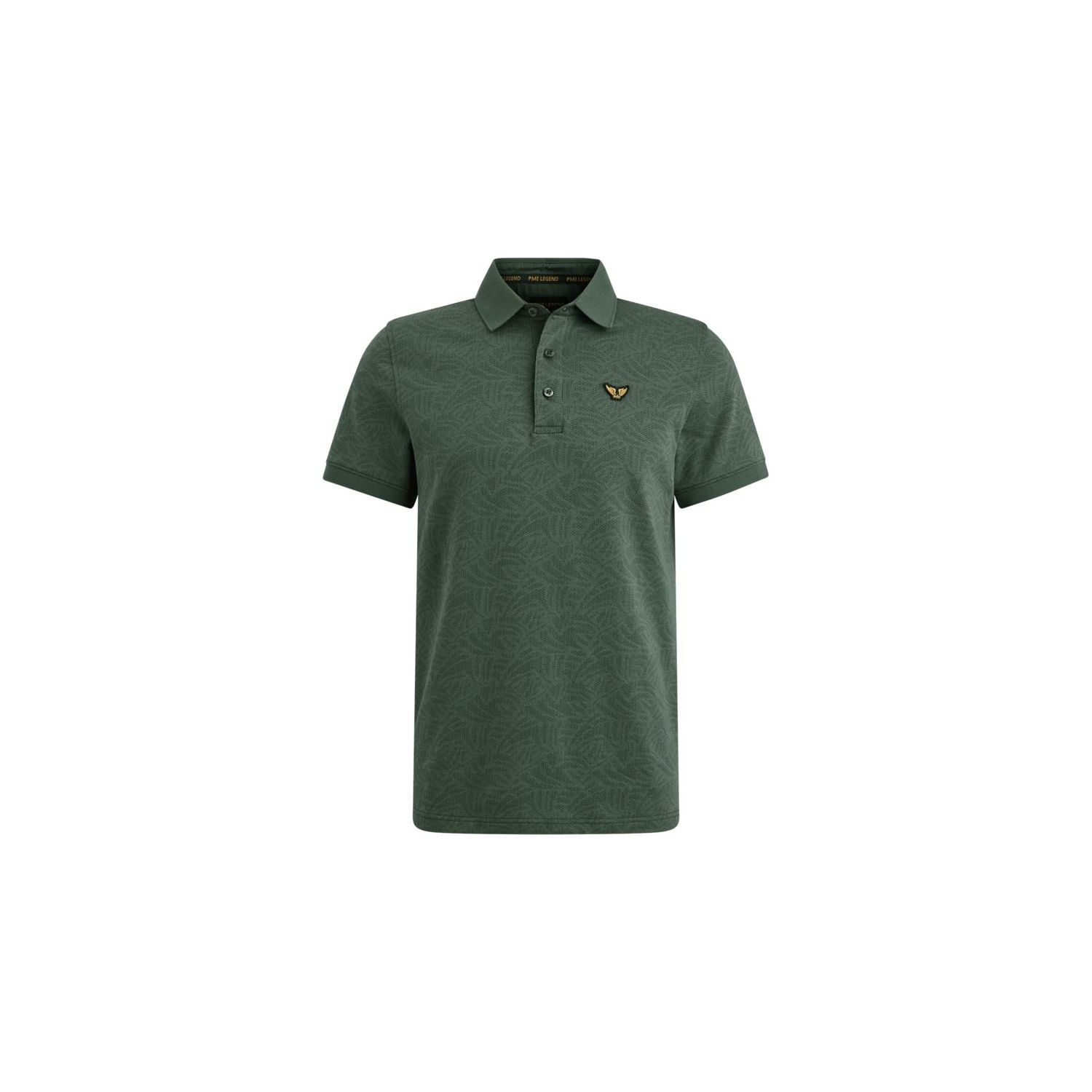 Pme legend s/s polo jacquard jersey green