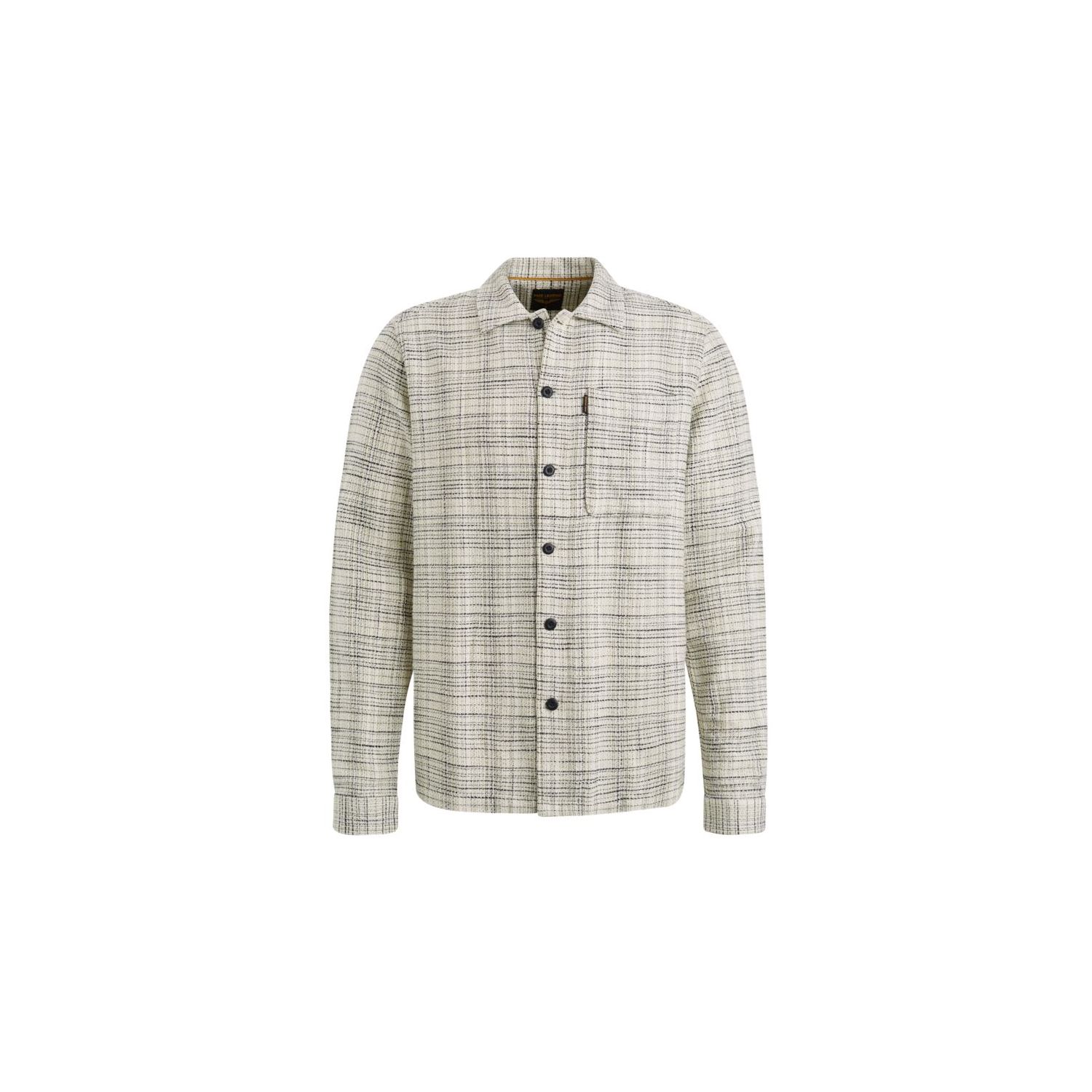 Pme legend  l/s shirt multi clr mattweave white