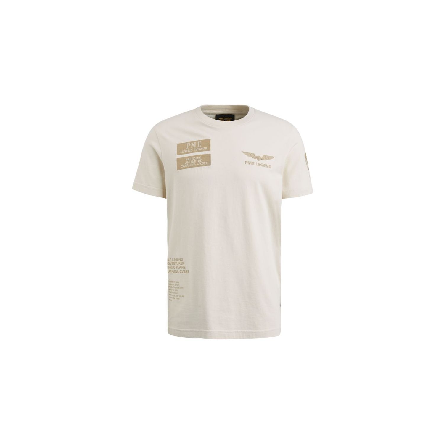 PME Legend short sleeve r-neck jersey b. white