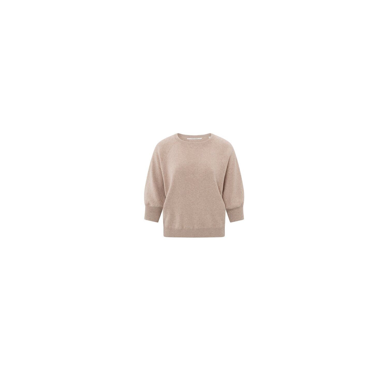 YAYA sweater half long raglan sleeves dusty pink