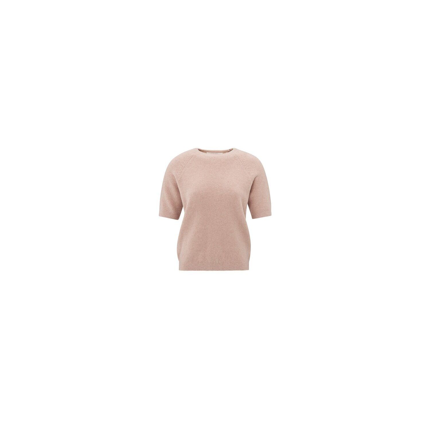 YAYA sweater raglan short sleeve dusty pink melang