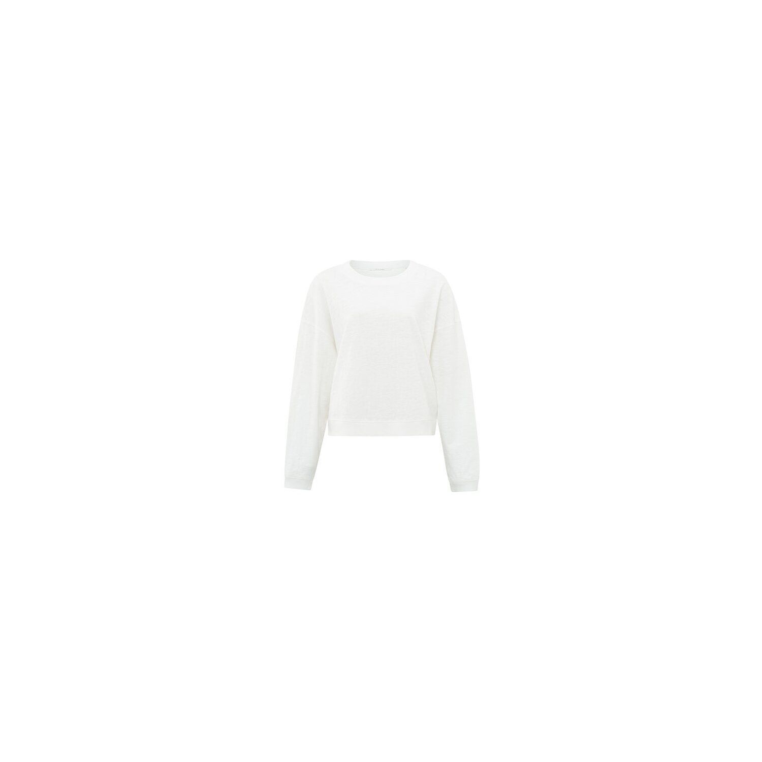 YAYA sweatshirt with slub effect off white