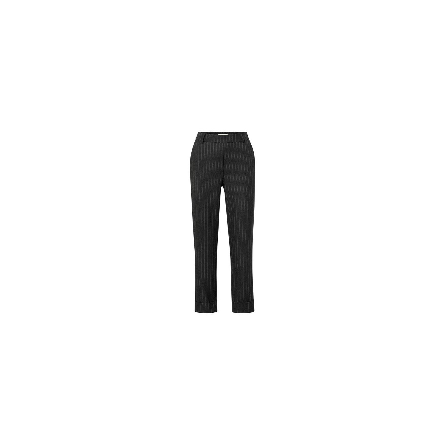 Yaya soft pinstripe pantalon straight anthracite