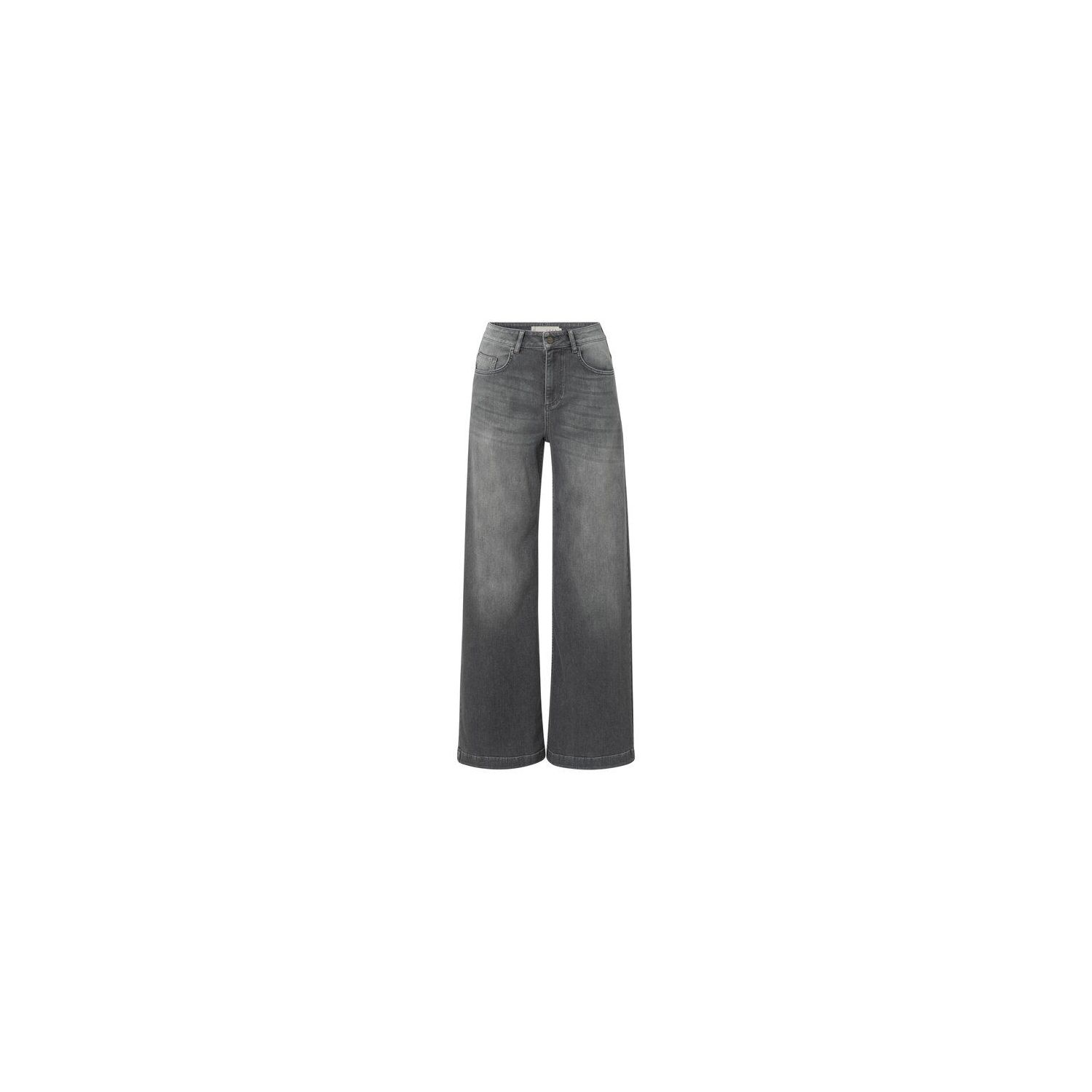 Yaya extra wide leg denim grey