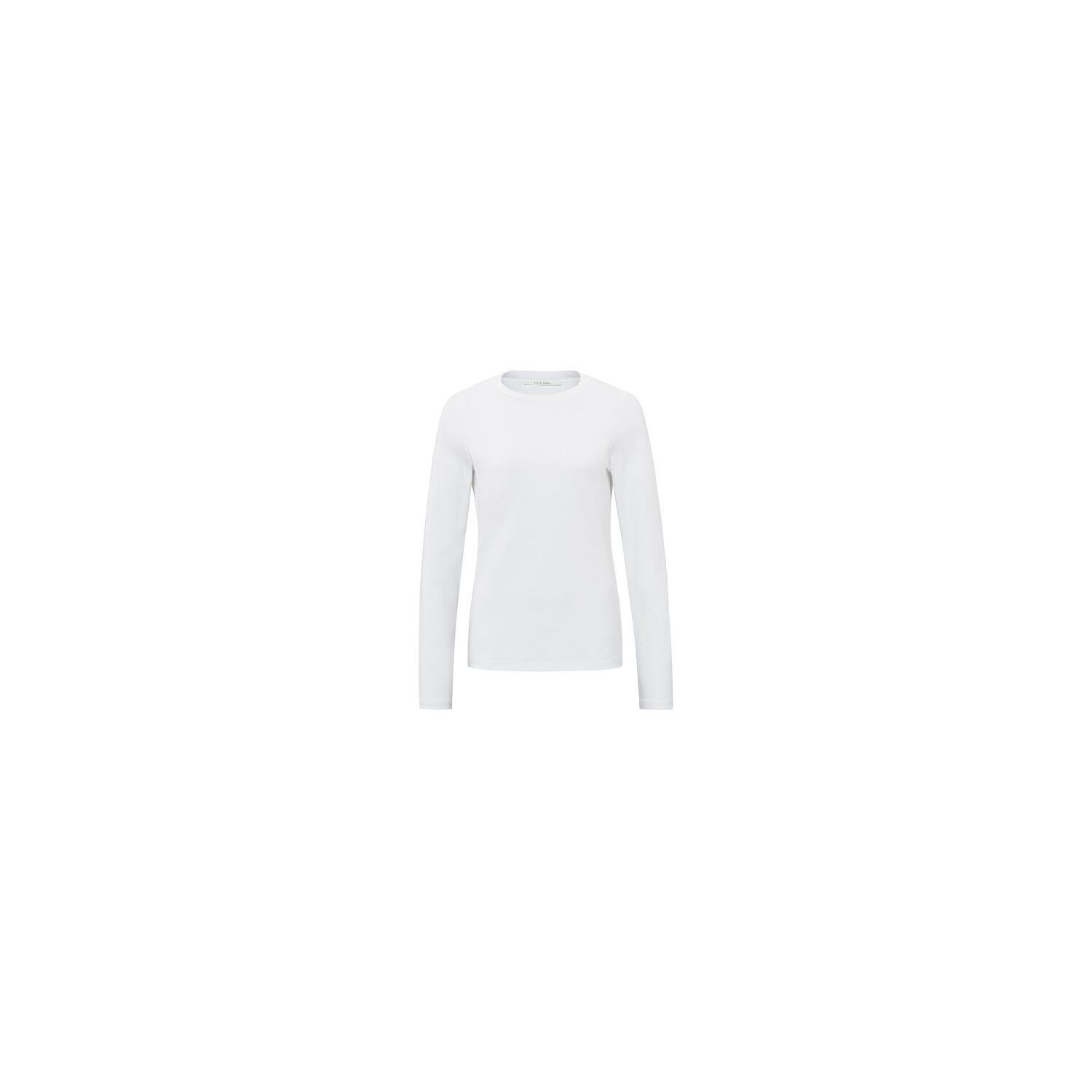 YAYA t-shirt round neck long sleeve pure white