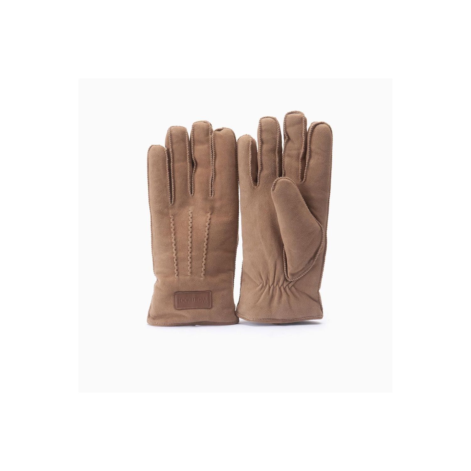 Warmbat Glove Men Goat Suede Cognac