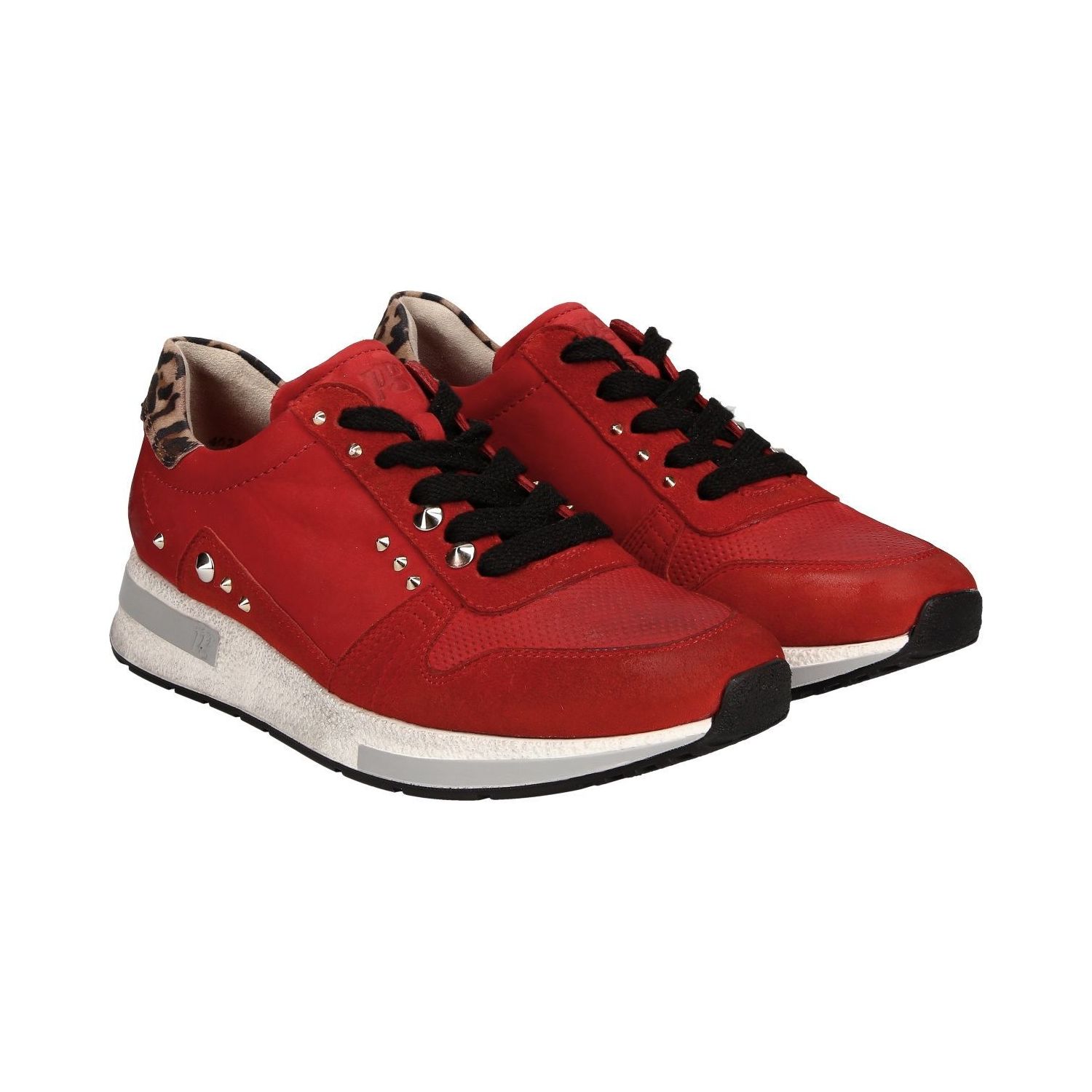 Paul Green 4796-035 sneaker Roodsuedecombi