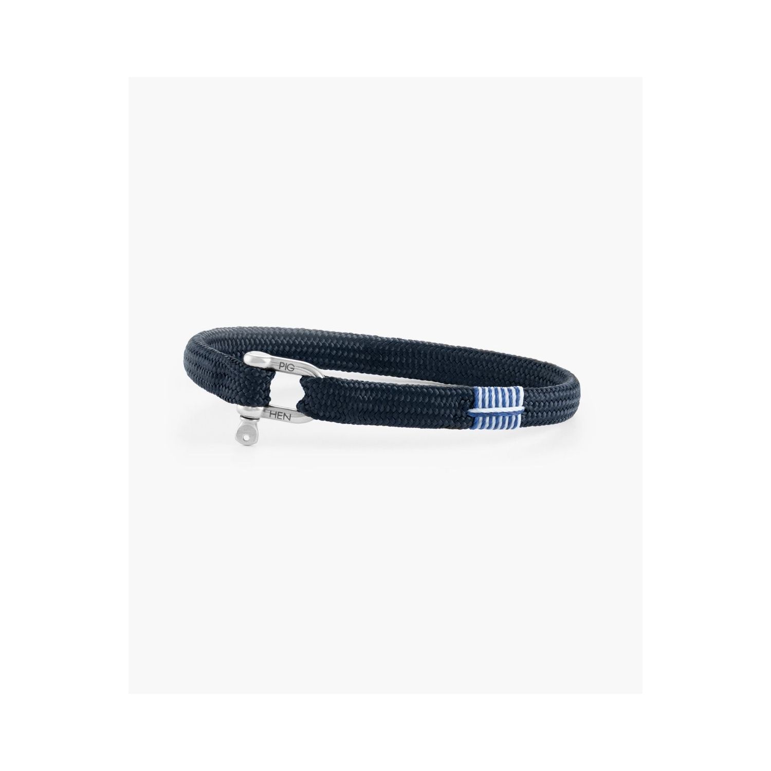 Pig & hen vicious vik armband navy | silver