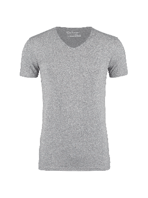 Garage tshirt v-neck body fit s/sl  grey melee