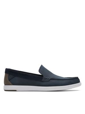 Clarks Bratton Loafer Navy Nubuck