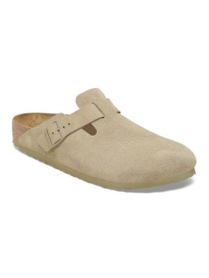 Birkenstock Boston Suede Faded Khaki