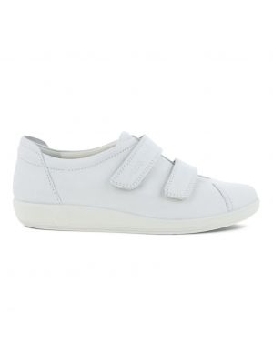 ecco Soft 2.0 Velcro Sneaker Wit