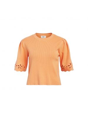 Object objreynard s/s knit pullover peach cobbler