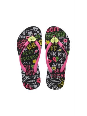 Havaianas kids slim bff slipper black