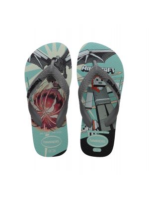 Havaianas kids minecraft slipper blue