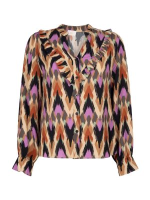 Aaiko jill multi ethnic blouse oak