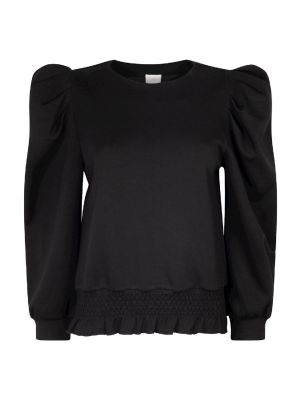 Aaiko khloe sweater met pofmouw black