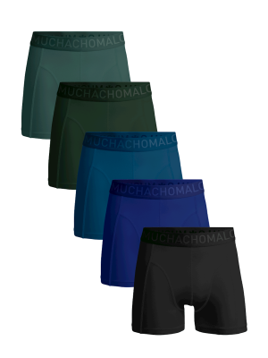 Muchachomalo 5-p lcsolid boxer cotton multicolor