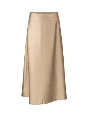 Aaiko lola satin skirt warm beige