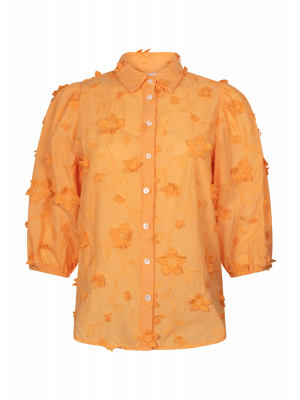 Aaiko lien co blouse apricot