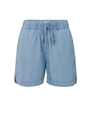 YAYA chambray short with elastic waist chambrey