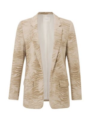 YAYA printed scuba blazer summer sand dessin