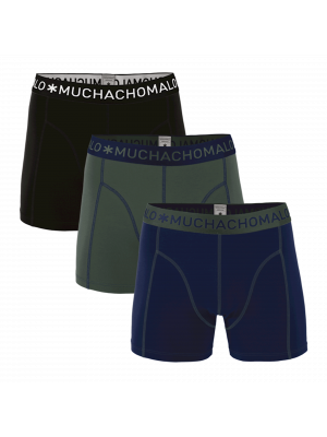 Muchachomalo solid boxershort deep blue black