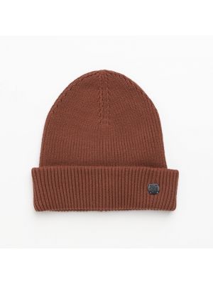 Cast Iron beanie basic muts burnt henna