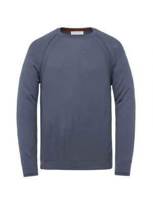 Cast Iron r-neck tech merino light china blue