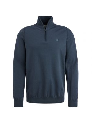 Cast Iron half zip collar cotton stretch sea storm