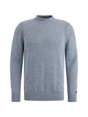 Cast iron mock neck regular fit cotton mix bluefin