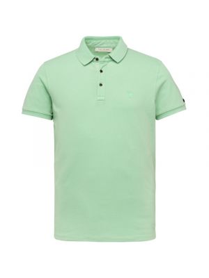 Cast iron polo slim fit light pique stretch ocean