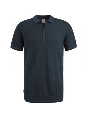 Cast Iron short sleeve polo cotton modal sea storm