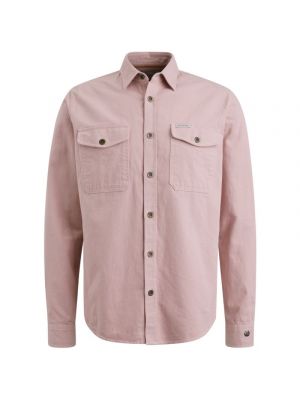 Cast Iron slub twill overshirt regularfit lilac