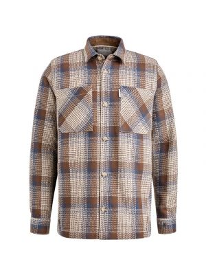 Cast Iron long sleeve shirt heavy check partridge