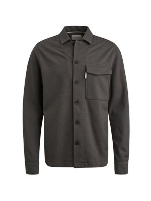 Cast iron l/s shirt jersey twill regular antracite