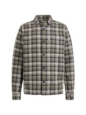 Cast iron l/s shirt yarn dyed check bungee cord