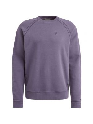 Cast Iron crewneck regular fit twill sweat purple