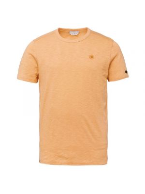 Cast iron r-neck cotton slub apricot nectar