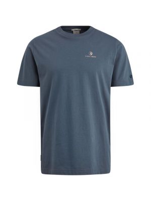 Cast Iron r-neck regular fit single jersey blue