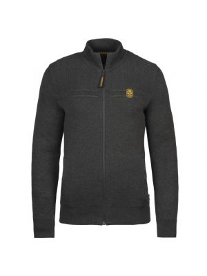 PME legend zip jacket cotton double knit antracite