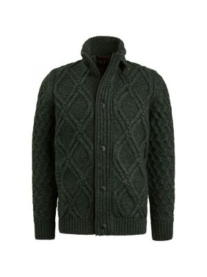 Pme Legend zip jacket heavy knit mixed yarn scarab