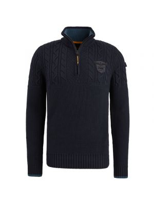 Pme Legend half zip collar cotton rib knit salute