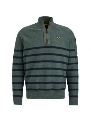 Pme Legend half zip collar cotton rib knit