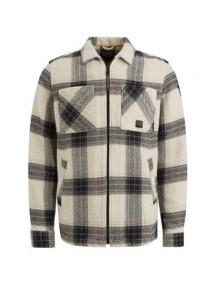 Pme legend l/s shirt heavy yarndyed check white