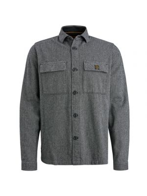 Pme legend long sleeve shirt tweedlook black onyx