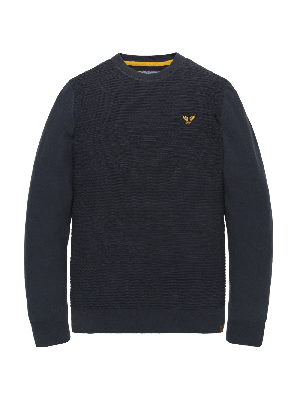 PME Legend crewneck cotton knit dark sapphire