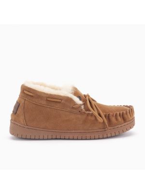 Warmbat Bunya Pantoffel Lamsvoering Cognac